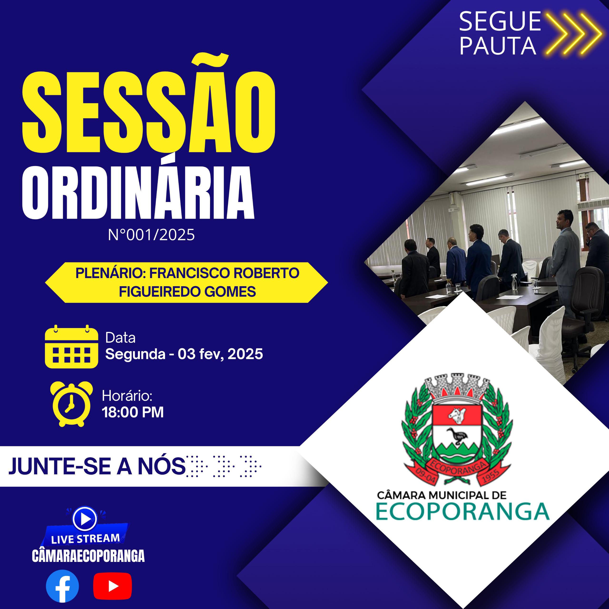 Sessão Ordinária n°001/2025